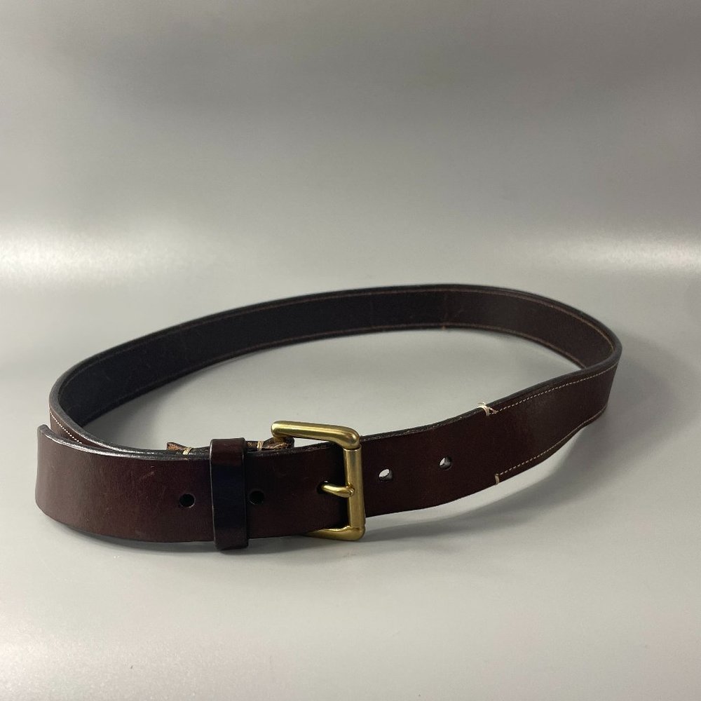 Coach # 3710 Rectangular Roller Brass Buckle Brow… - image 1